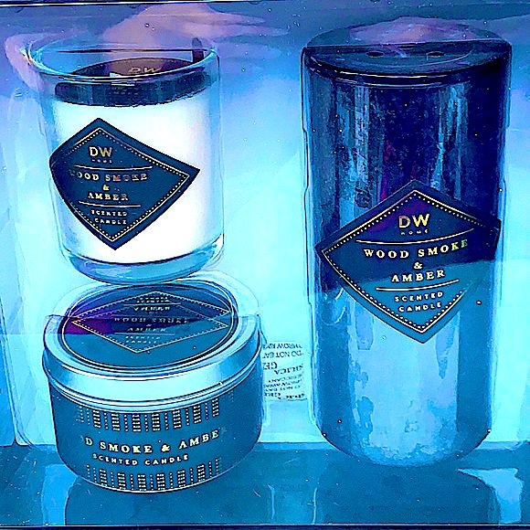 DW HOME CANDLE WOOD SMOKE & AMBER SET SCENTED - Picture 9 of 10